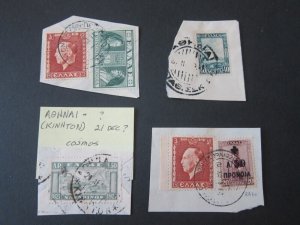 Greece 1927 Sc 325,338,392(2),RA60,RA62 FU