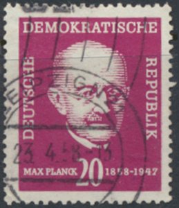 German Democratic Republic  SC# 383  Used  Planck  see details & scans