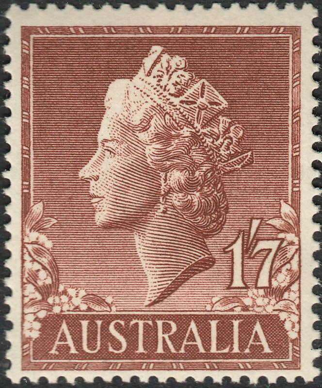 Australia 1957 QEII 1/7d MUH