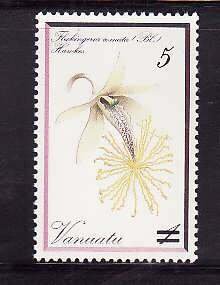 Vanuatu-Sc#383- id7-unused NH set-Flowers-Orchids-1985-