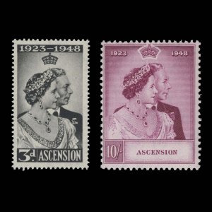 Ascension 1948 (MNH) Royal Silver Wedding ✔️