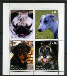 Mordovia 1999 (Russia Local) Dogs Sheet Mint (NH)