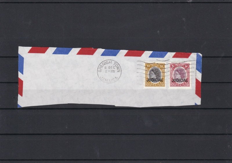 Jamaica Judicial Overprint Stamps on Cover Part ref 21898