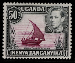 KENYA UGANDA TANGANYIKA GVI SG144, 50c purple & black, M MINT. Cat £25.