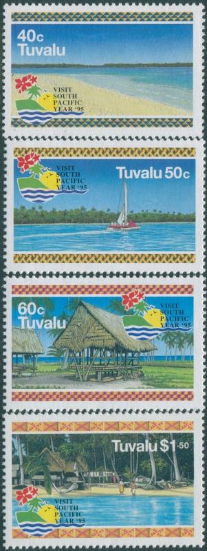 Tuvalu 1995 SG732-735 Visit South Pacific set MNH