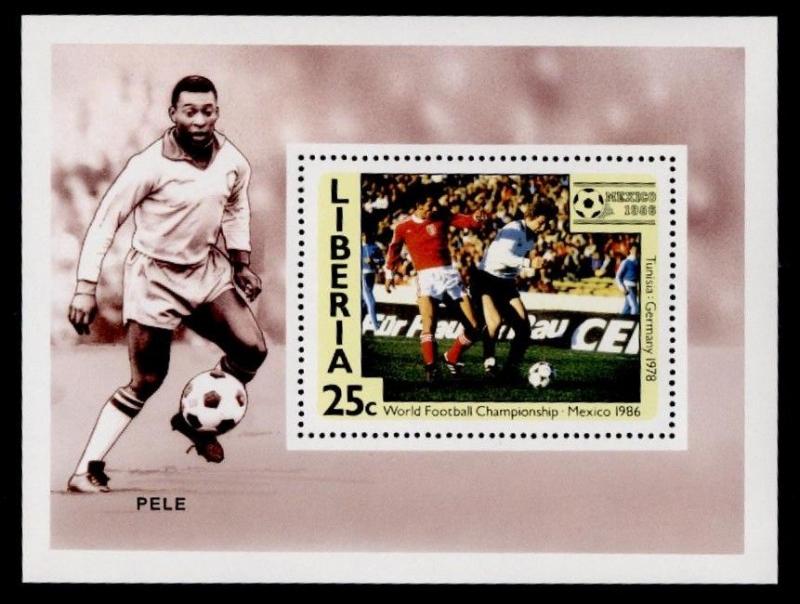 Liberia 1032 S/S MNH SPORTS, SOCCER, FOOTBALL