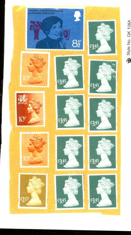 GREAT BRITAIN NON CANCELLED STAMPS