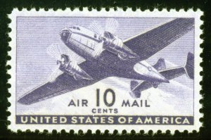 US Stamp #C27 Airplane 10c - PSE Cert - XF 90 - Mint OGNH - SMQ $20.00