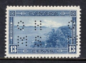 Canada O9-242 Perfin F-VF MNH