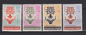 Haiti 452-53,C151-52 MNH 1960 World Refugee Year