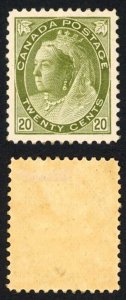 Canada SG165 20c Olive-green Very Fine M/M (HM) Unitrade Cat 1000