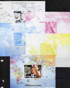 Chad 2009 World Personalities - John F Kennedy s/sheet - ...