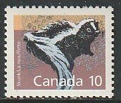 1988 Canada - Sc 1160 - MNH VF - 1 single - Skunk