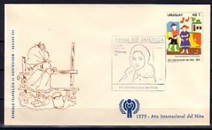 Uruguay, Scott cat. 1066. Year of the Child issue. First day cover. ^