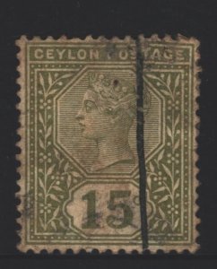 Ceylon Sc#136 Used