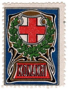 (I.B) French Guinea (Great War) Cinderella : Konakri Red Cross (Delandre)