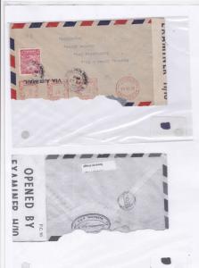 barbados censor  1944 stamp cover Ref 9179