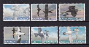 Samoa a small lot of high values from the 1988 Bird set MNH