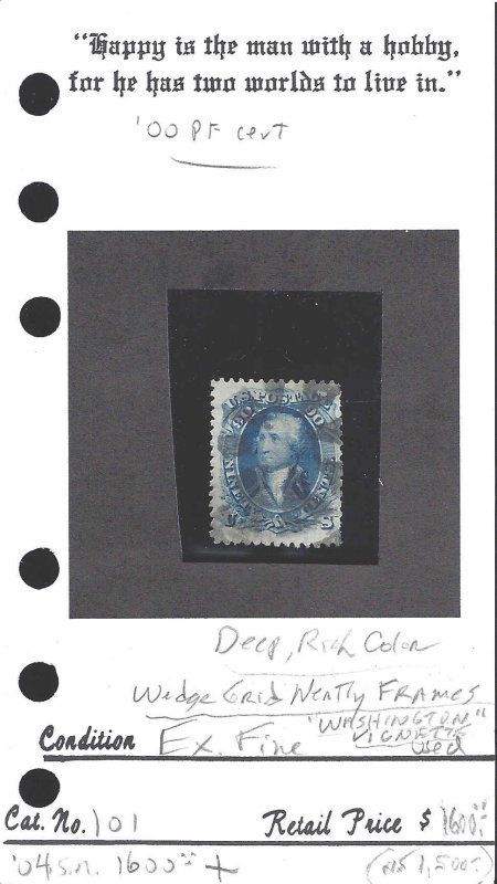 101 Used.. PF Certificate - SCV $2,500.00