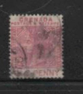 GRENADA #30 1887 1p QUEEN VICTORIA F-VF USED m