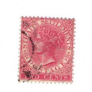 Straits Settlements #41 Used Stamp - CAT VALUE $1.00