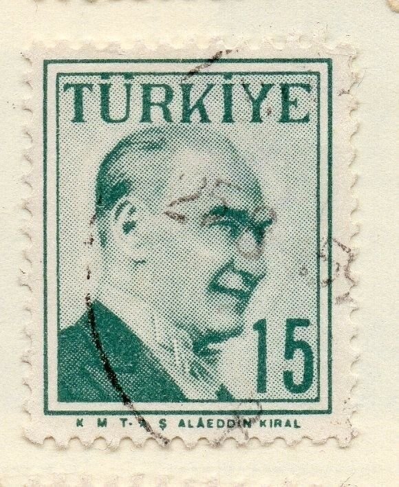 Turkey 1957 Early Issue Fine Used 15k. 093060