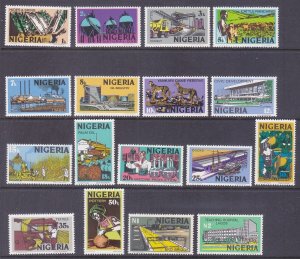 Nigeria 291-307 MNH 1973-74 Industry & Scenic Views Full 18 Stamp Set Very Fine