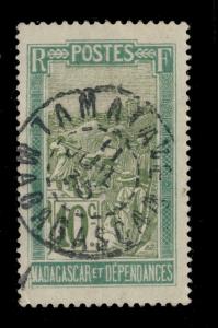 MADAGASCAR - 1935 - CAD DOUBLE CERCLE TAMATAVE / MADAGASCAR SUR N°132