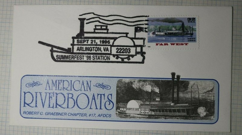 American Riverboats Robert C Graeber Chapter Sc# 3096 Summerfest 96 Station