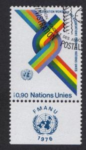 United Nations Geneva  #57  cancelled  1976  WFUNA UN Associations
