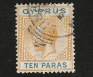 Cyprus Scott 61 KEVII  1912 wmk 3