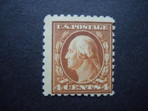 1916 #465 4c Washington Perf 10  MNH OG CV $105  #DS7 Includes New Mount