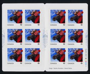 Canada 2881a Booklet MNH Christmas, Moose