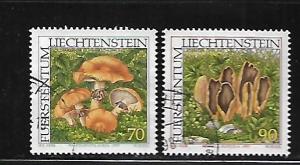 LIECHTENSTEIN, 1101-1102, USED, MUSHROOMS