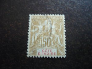 Stamps - Cote d'Ivoire - Scott# 15 - Used Part Set of 1 Stamp