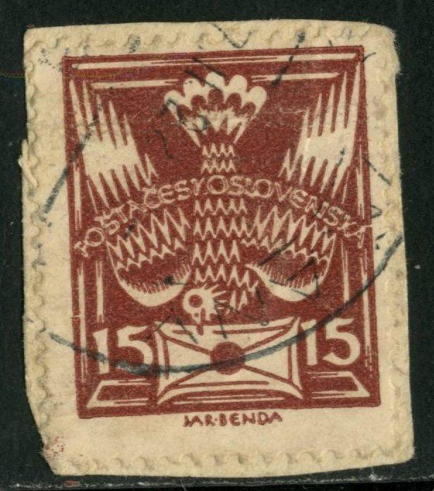 CZECHOSLOVAKIA - #67 - USED ON PAPER - 1920 - CZECH130AFF1