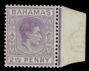 BAHAMAS GVI SG153a, 2½d violet, LH MINT.