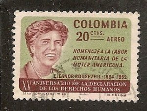 Colombia   Scott   C462  Eleanor Roosevelt    Used