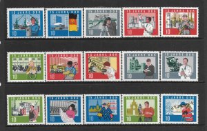 DDR,724-738, MNH, 1964 OCT. 6