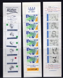 France - 6 Different MNH Booklets/Blocks - OG MNH    (ref# 204001)