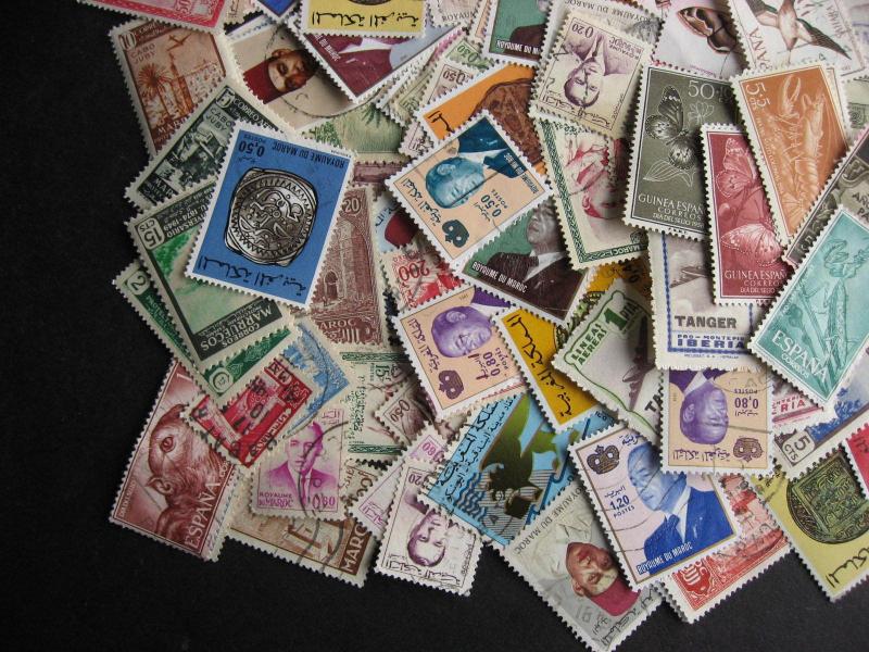 Hoard breakup mixture 150 MOROCCO duplicates & mixed condition 