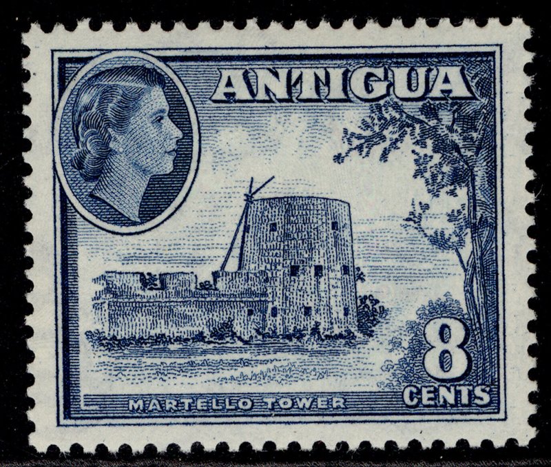 ANTIGUA QEII SG127, 8c deep blue, M MINT.