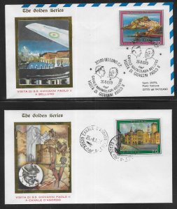 Pope John Paul II 1979 Visit to Italy 3 Covers