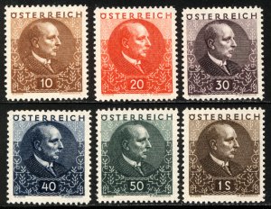 Austria 1930  Scott #B81-86 MNH
