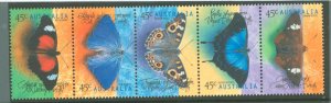 Australia  #1690-1694 Mint (NH) Single (Complete Set) (Butterflies)