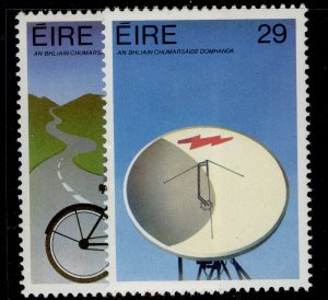 IRELAND QEII SG569-570, 1983 world communications year set, NH MINT.