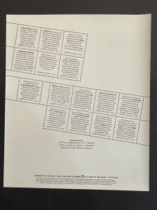 1999 sheet Celebrate the Century 1940s Sc# 3186 