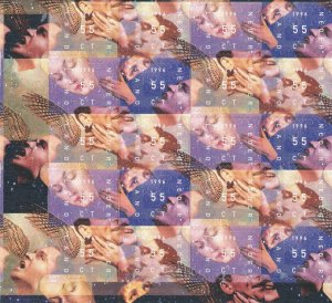 SA19c Netherlands 1996 December Stamps, sheet with self-adhesive stamps