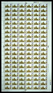 1969 Cathedrals set in FULL SHEETS UNMOUNTED MINT w/  4 x 5d sheets 