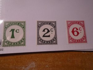 Barbados  #  J7-9  MNH